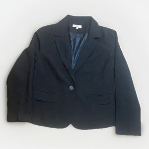 Elegant Black Lightweight Blazer sz L